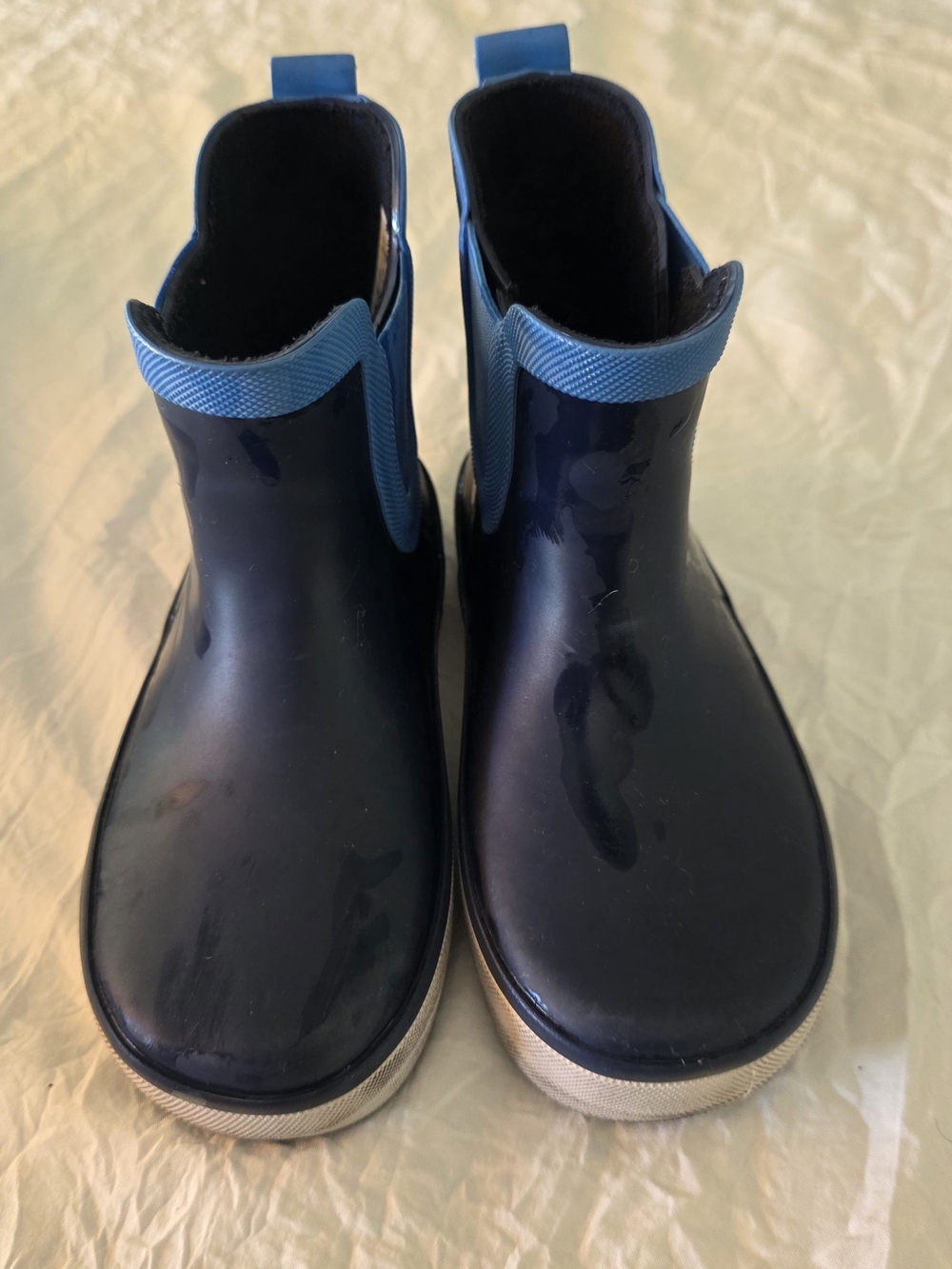 Western Chief Navy and Light Blue Kids Rain Boots